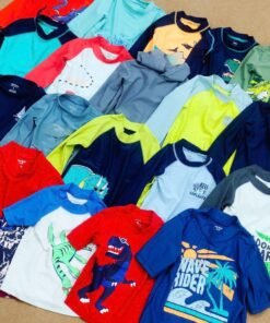[Bán sỉ không bán lẻ], set 2 áo bơi bé trai cho mùa hè năng động, Size 12m-2y (size 2y nhiều hơn). Hiệu Carter, made in Cambodia, hàng xuất dư xịn.